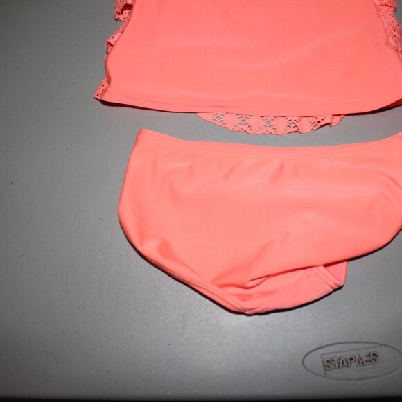 Orange 2 Pcs Cat & Jack Tankini Swimsuit Size 5-6/6X - Picture 7 of 10